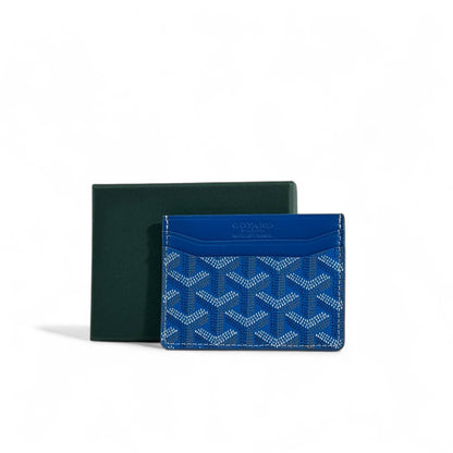 🔹 Goyard Saint-Sulpice Card Holder – Royal Blue