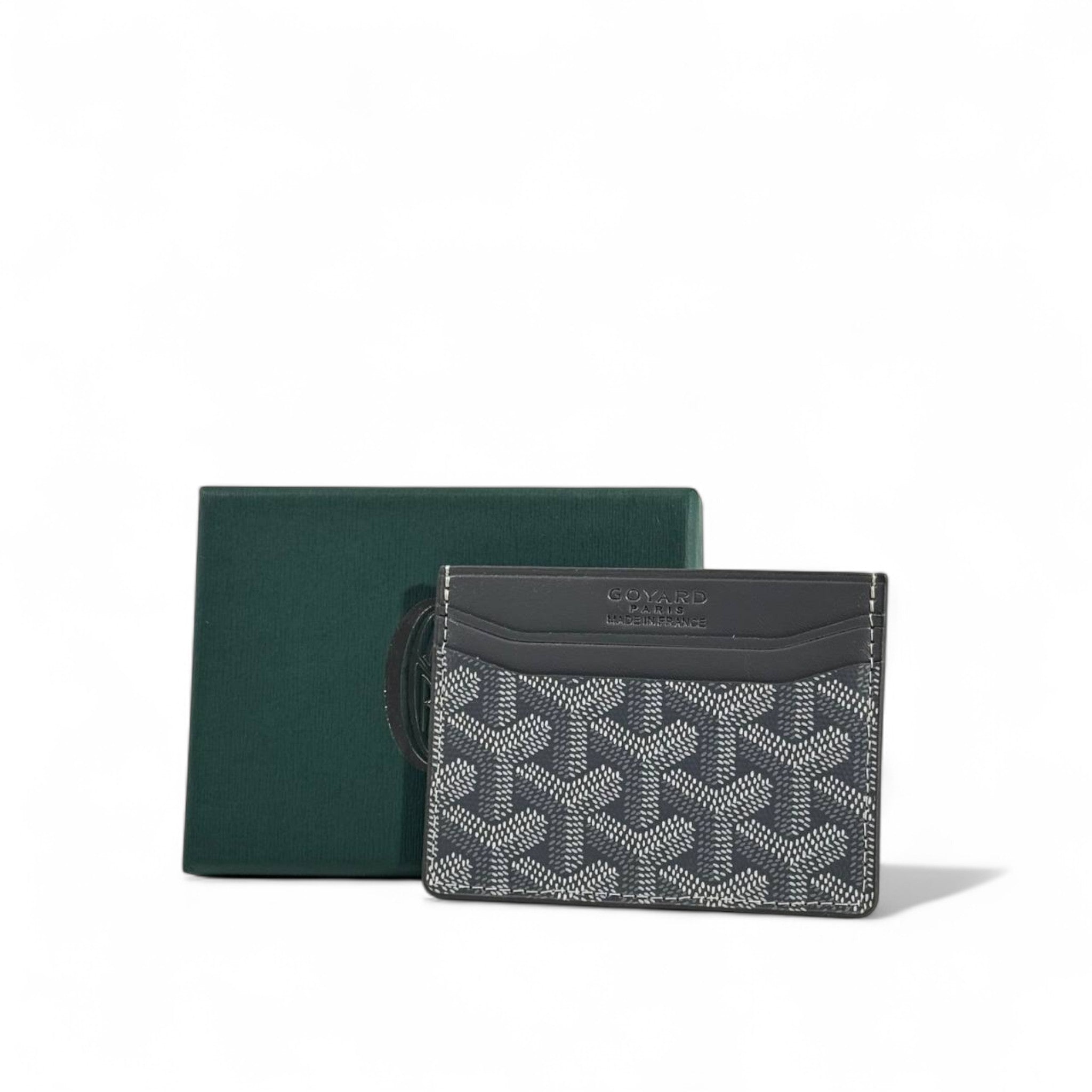 🔹 Goyard Saint-Sulpice Card Holder – Classic Grey