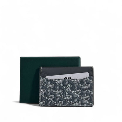 🔹 Goyard Saint-Sulpice Card Holder – Classic Grey