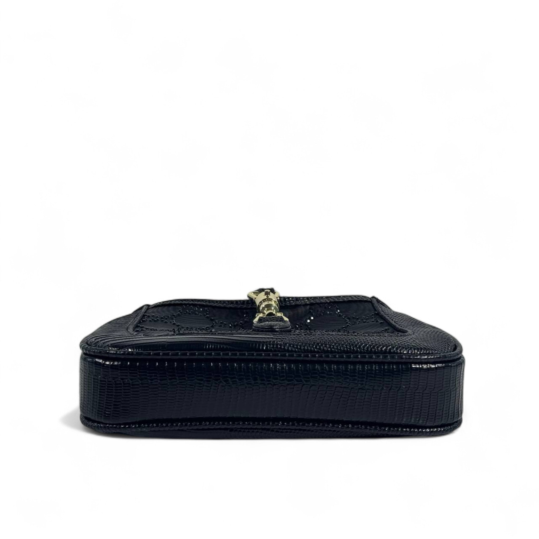 🖤 Gucci Black Horsebit Shoulder Bag – Timeless Elegance