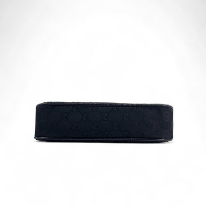 ✨ Gucci Black Sparkle Shoulder Bag with Strawberry Charm 🍓