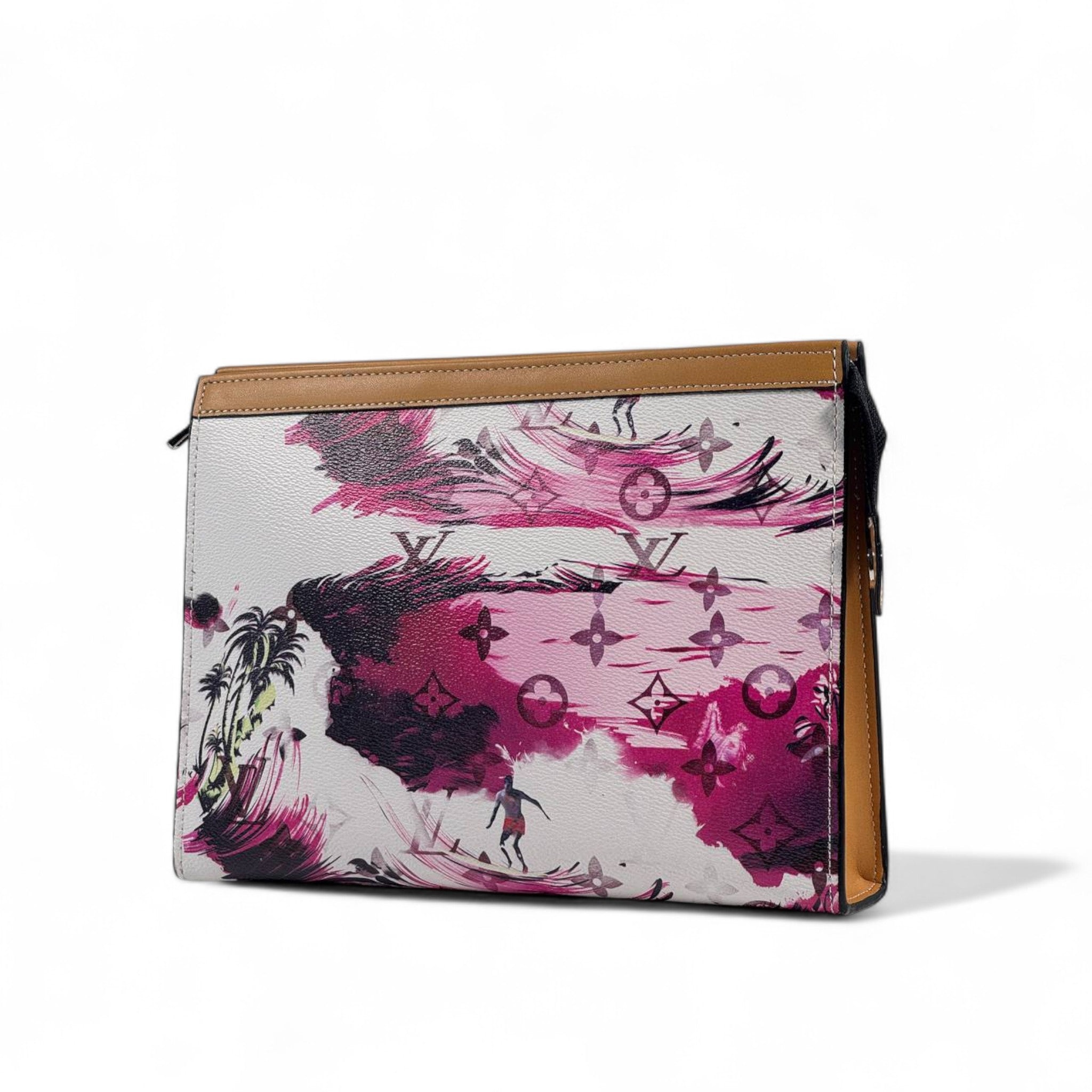 Louis Vuitton Pink Waves Monogram Clutch 🌊💖