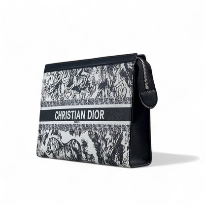 Christian Dior Toile de Jouy Oblique Pouch 🖤✨
