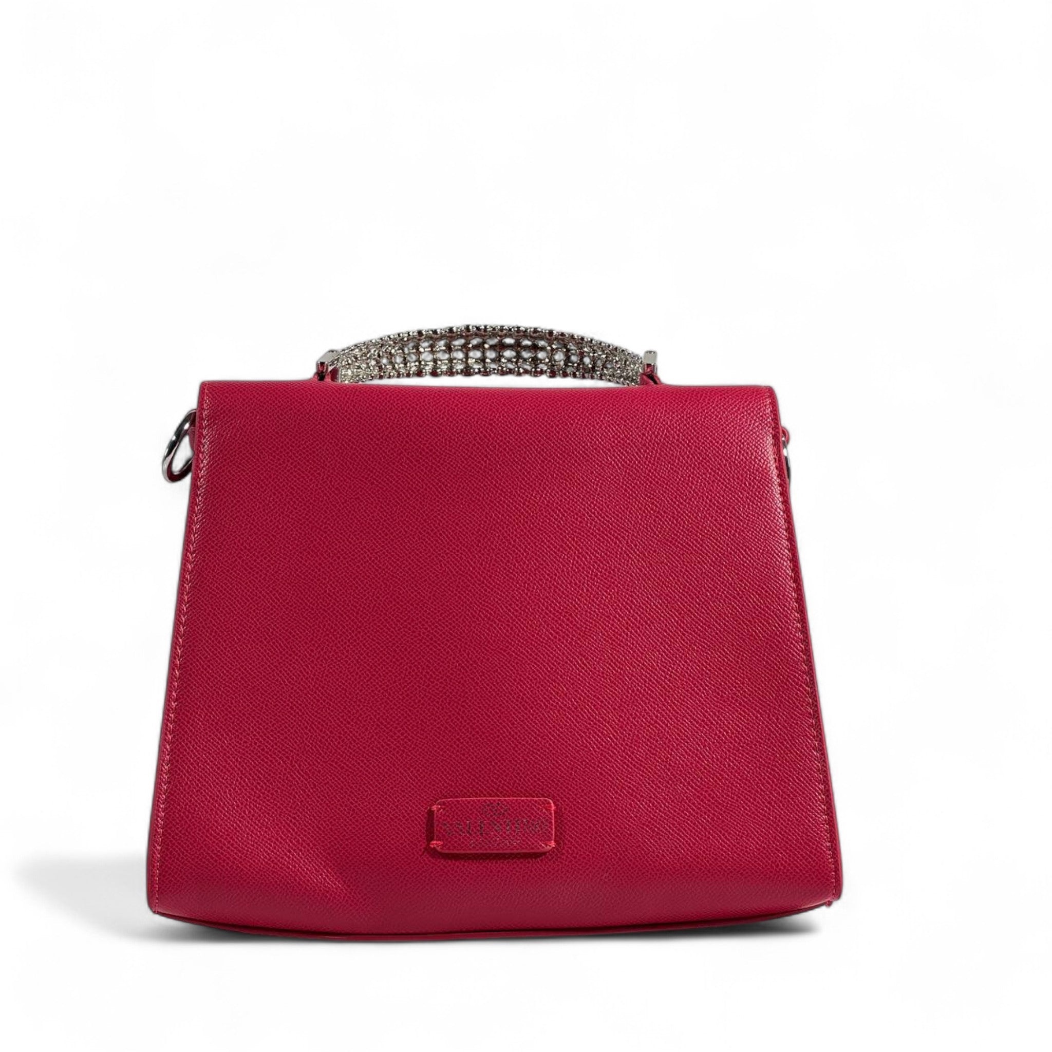 Valentino Garavani Ruby Red VLogo Crystal Handle Bag ❤️✨