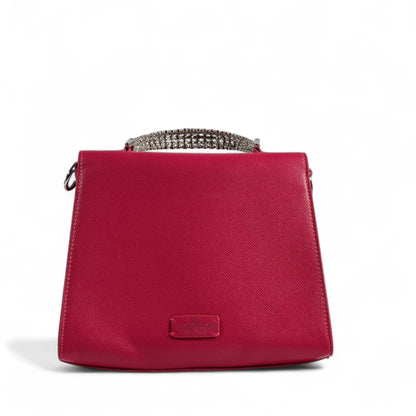 Valentino Garavani Ruby Red VLogo Crystal Handle Bag ❤️✨