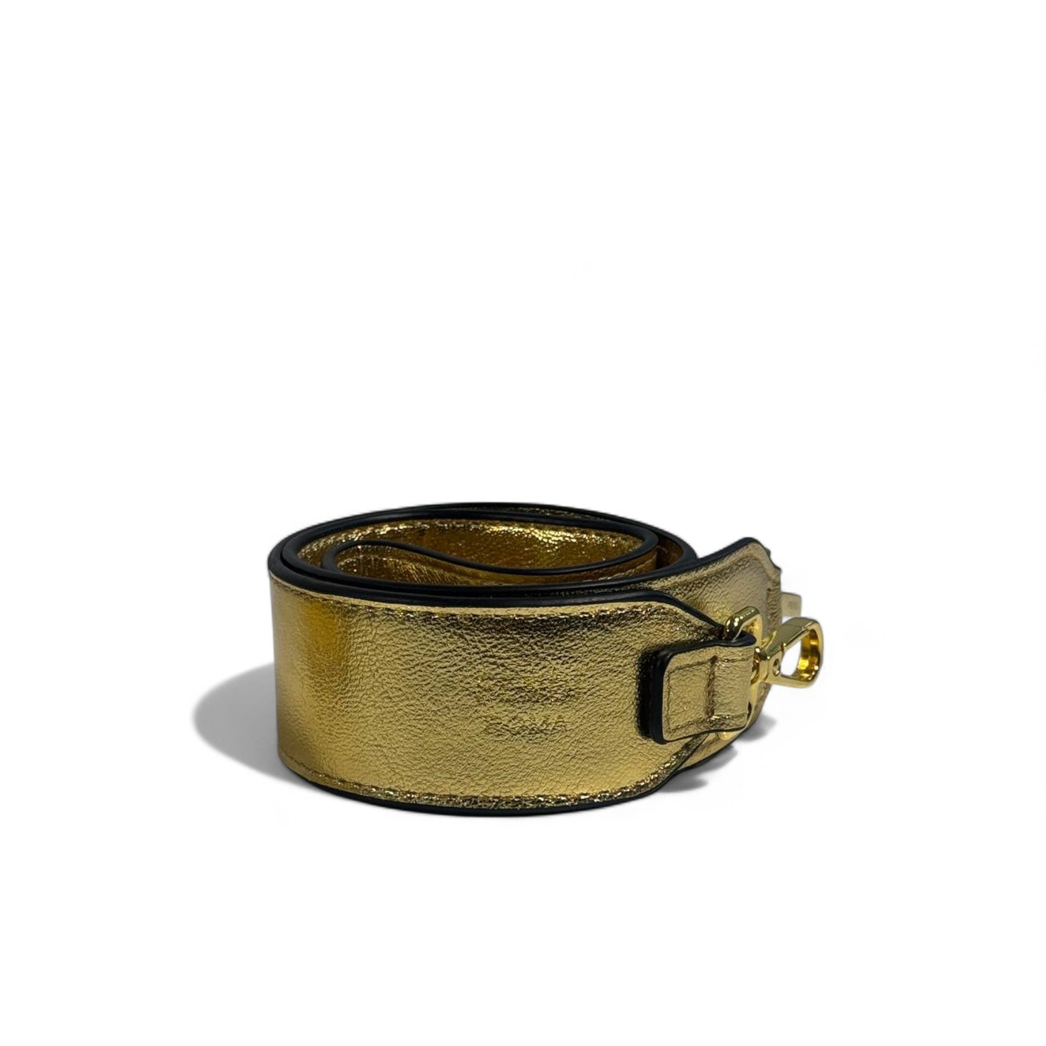 Fendace Gold Metallic Shoulder Bag ✨👜💛 (Fendi x Versace Collaboration)