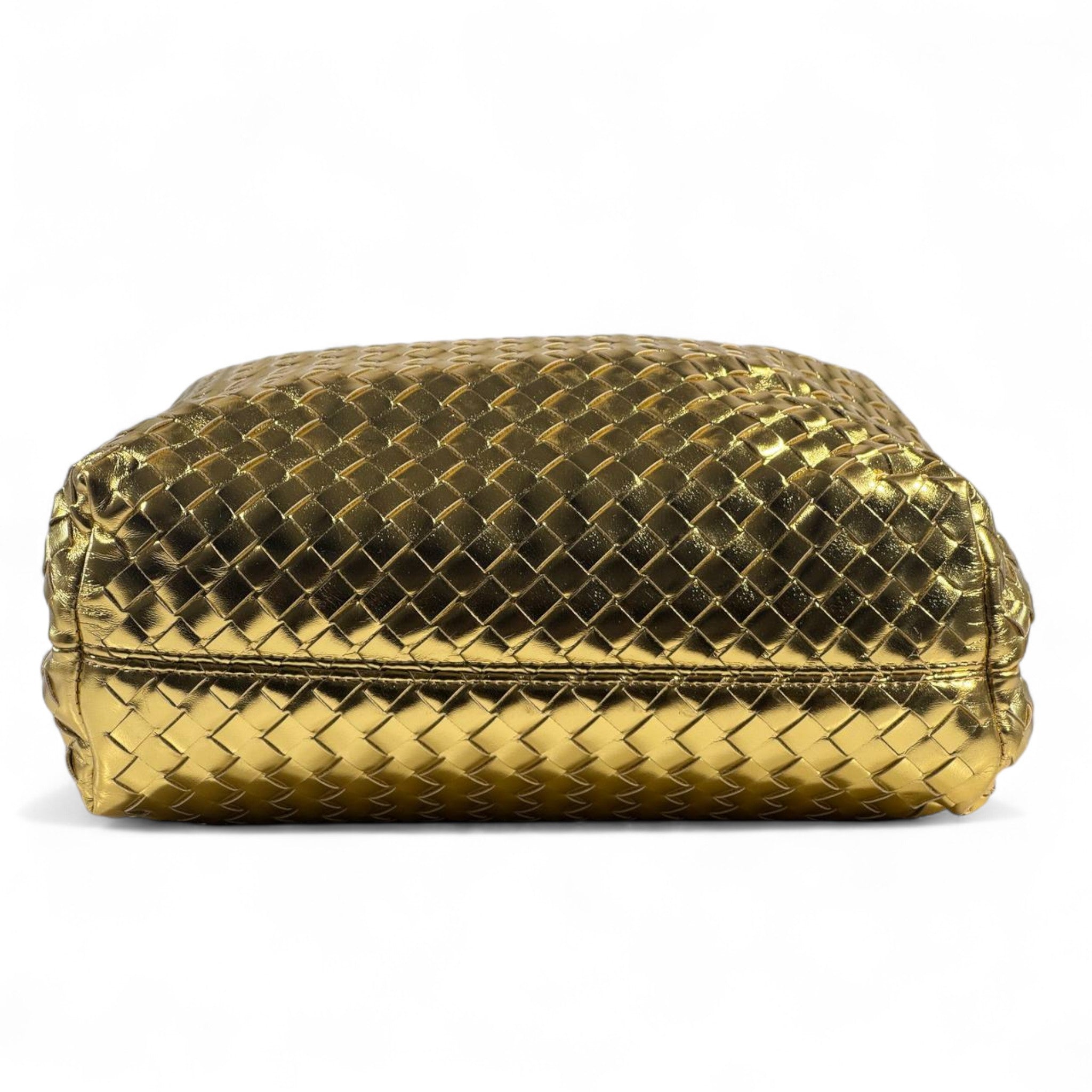Bottega Veneta Metallic Gold Intrecciato Tote ✨ with Chain Handles