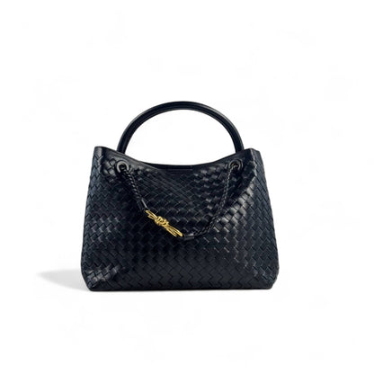 Bottega Veneta Black Intrecciato Tote 🖤 – Timeless Woven Luxury