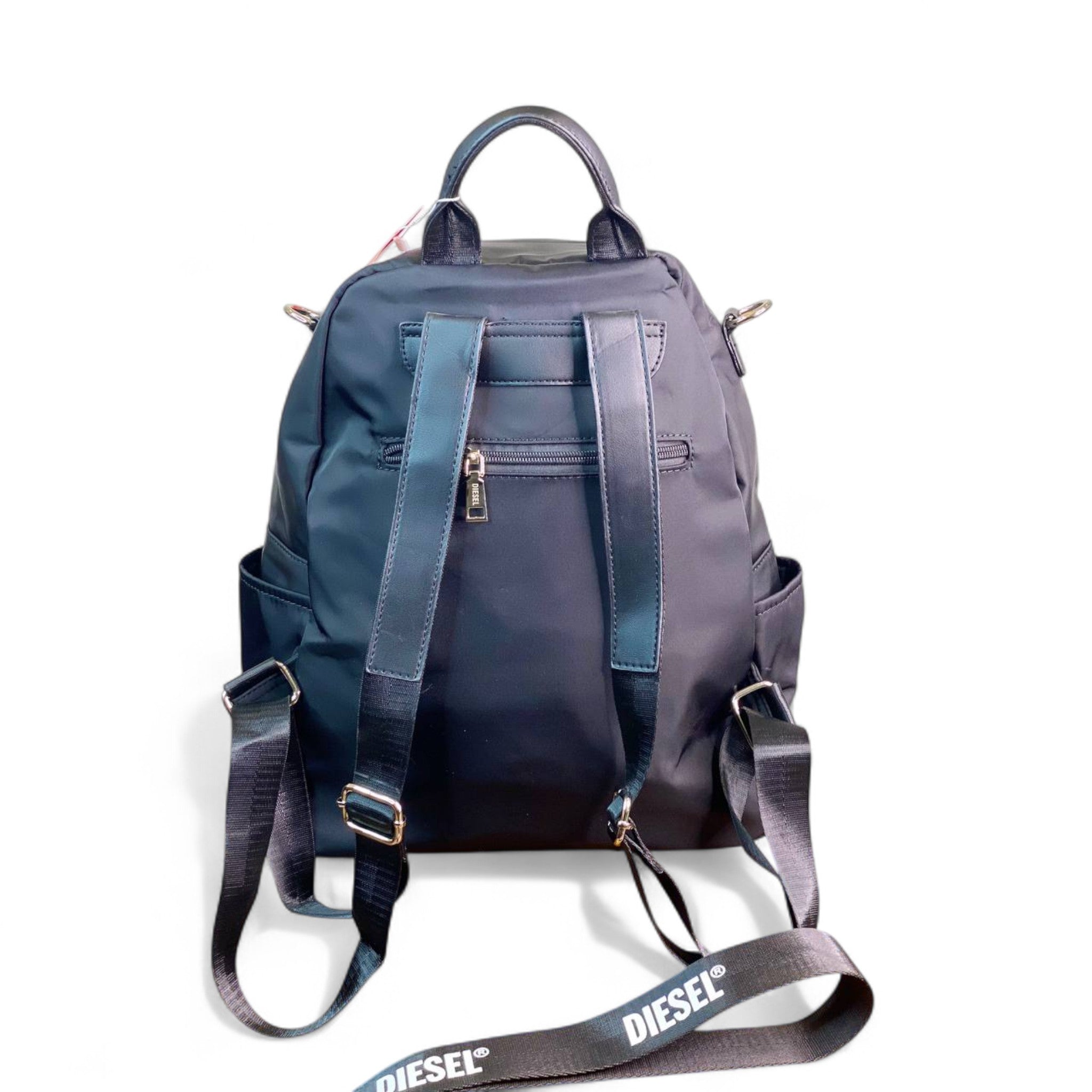 DIESEL Black Logo Backpack 🎒 – Bold Style for Everyday Adventures