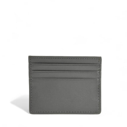 ⚪ Hermès Gray Leather Card Holder – Understated Elegance, Timeless Luxury