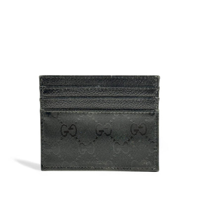 🖤 Gucci Black Monogram Card Holder – Iconic Italian Minimalism