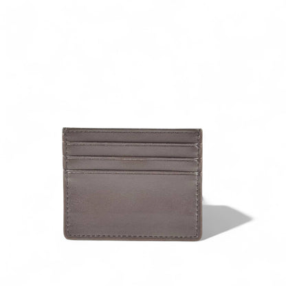 🤎 Prada Coffee Brown Leather Card Holder – Italian Luxury, Everyday Essential