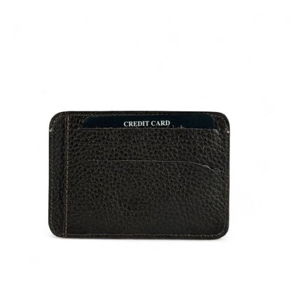 🤎 Versace Coffee Brown Leather Card Holder – Iconic Elegance
