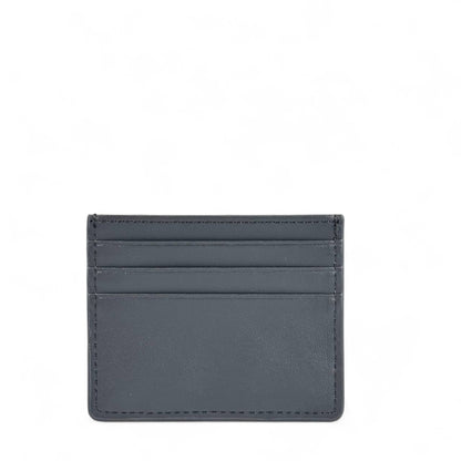 🩶 Fendi Gray Leather Card Holder – Modern Sophistication