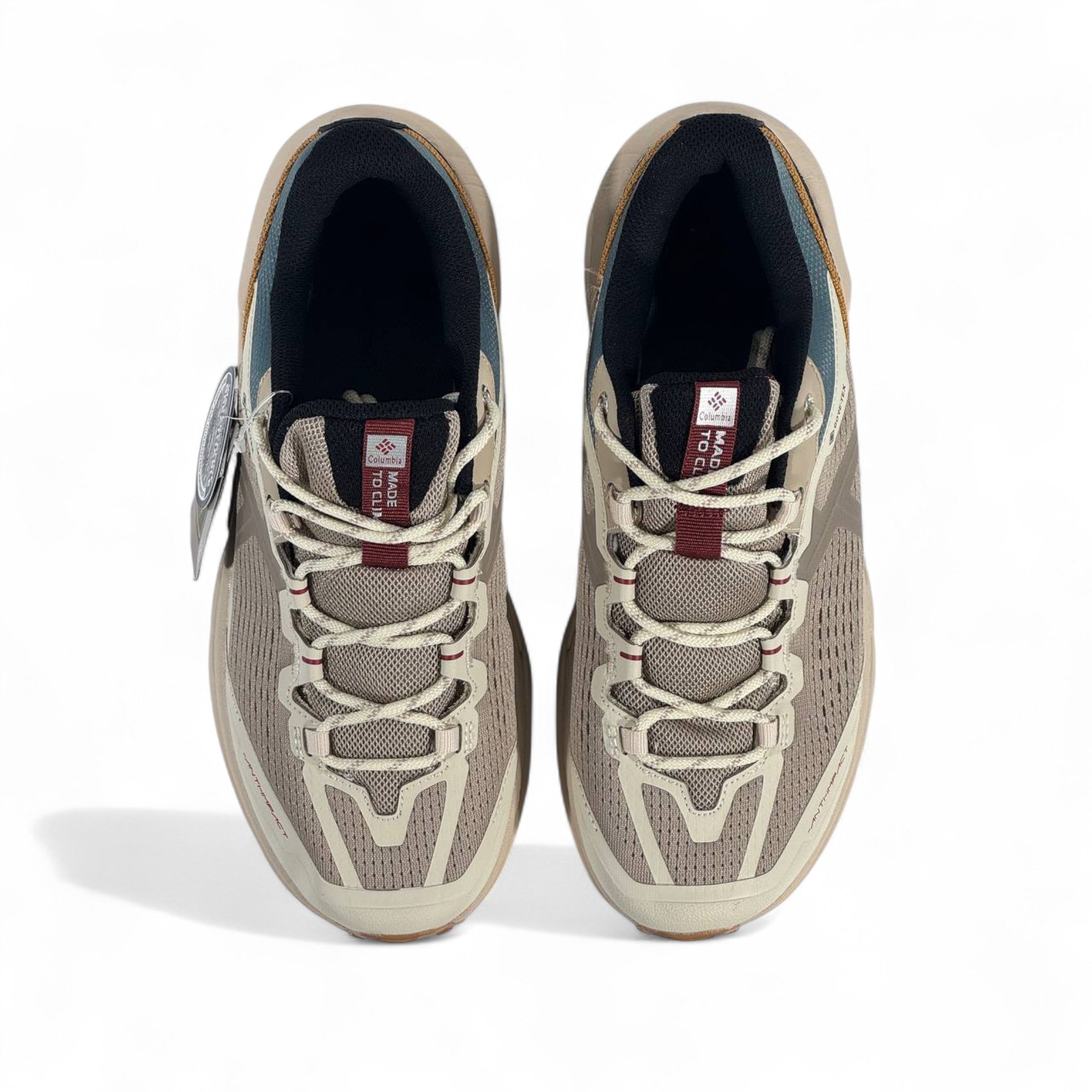 🥾 Columbia GORE-TEX Trail Sneakers – Beige & Multi-Tone