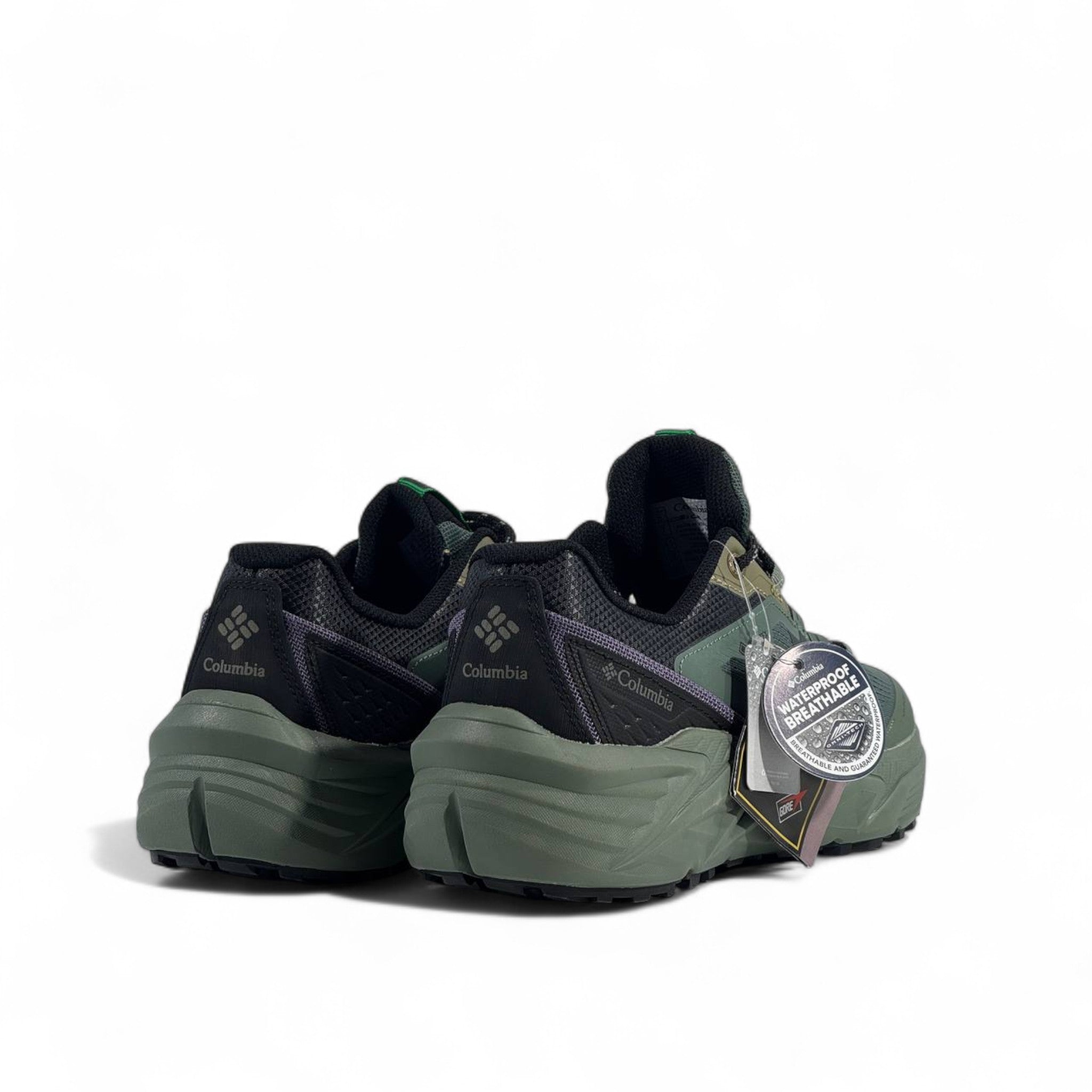 🟢 Columbia GORE-TEX Trail Sneakers – Forest Green