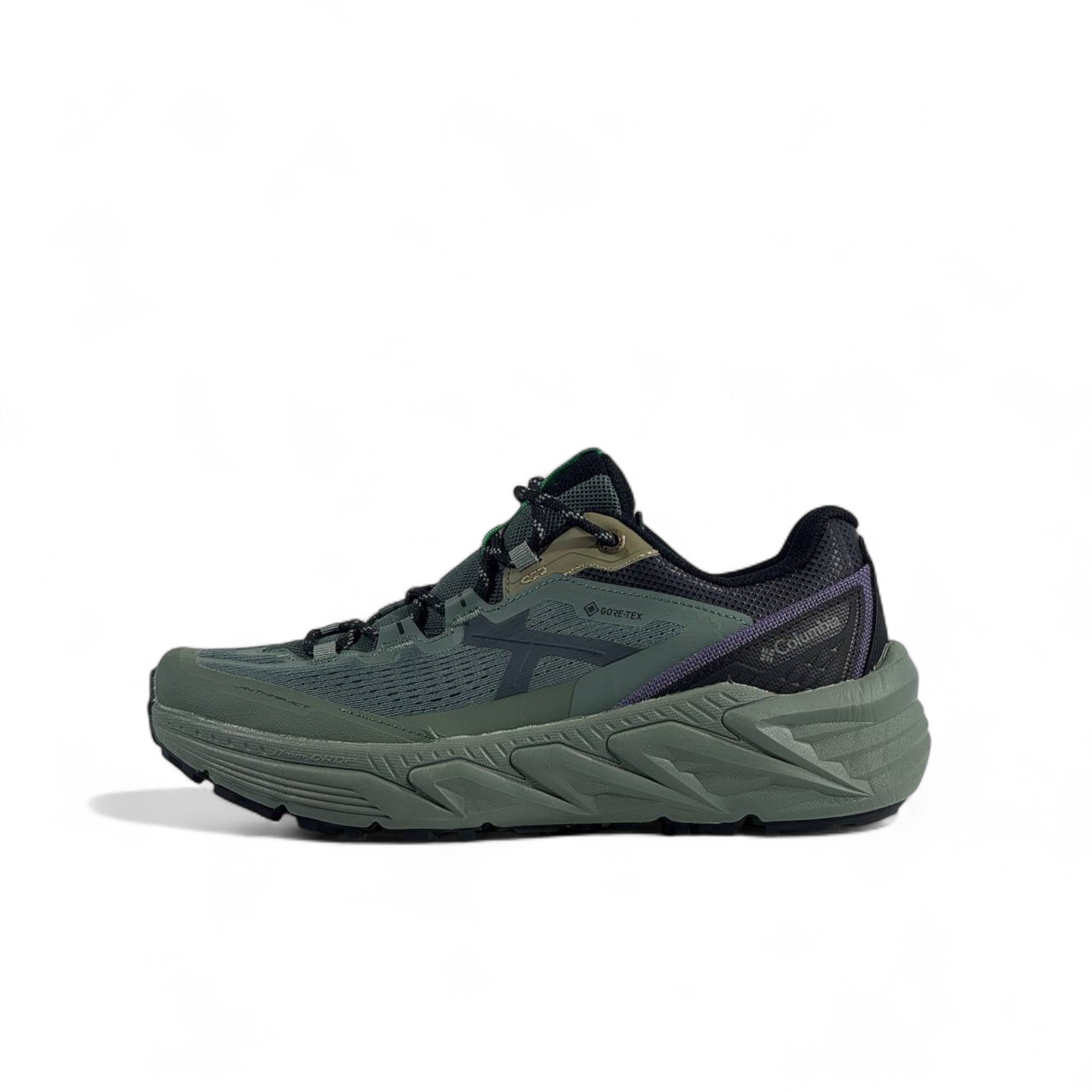 🟢 Columbia GORE-TEX Trail Sneakers – Forest Green