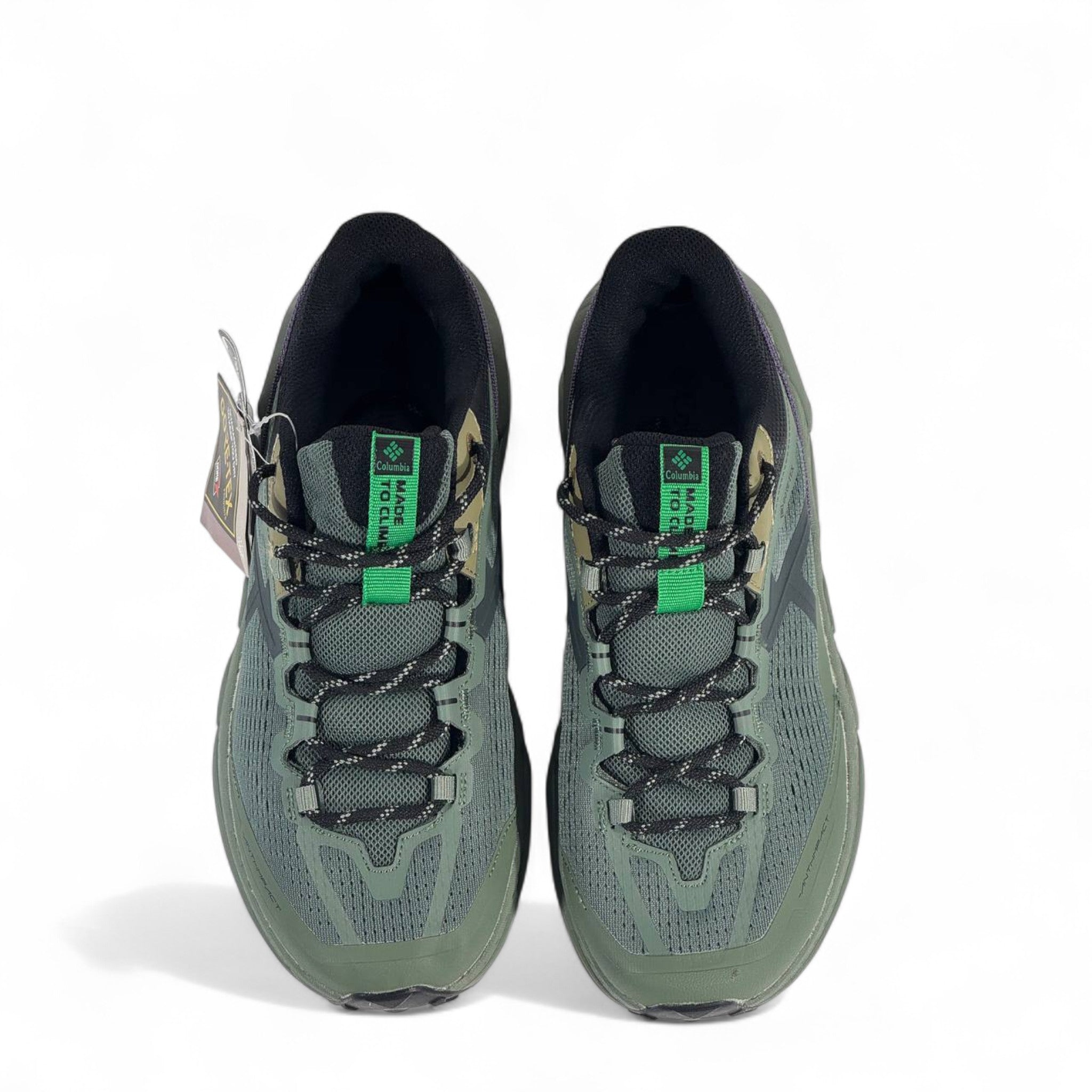 🟢 Columbia GORE-TEX Trail Sneakers – Forest Green
