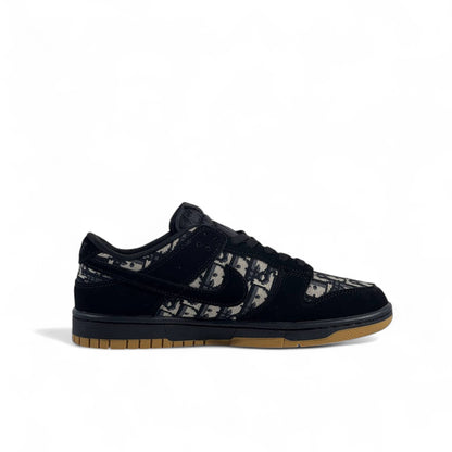 🖤 Dior x Nike Low-Top Sneakers – Black Monogram