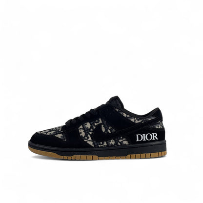 🖤 Dior x Nike Low-Top Sneakers – Black Monogram