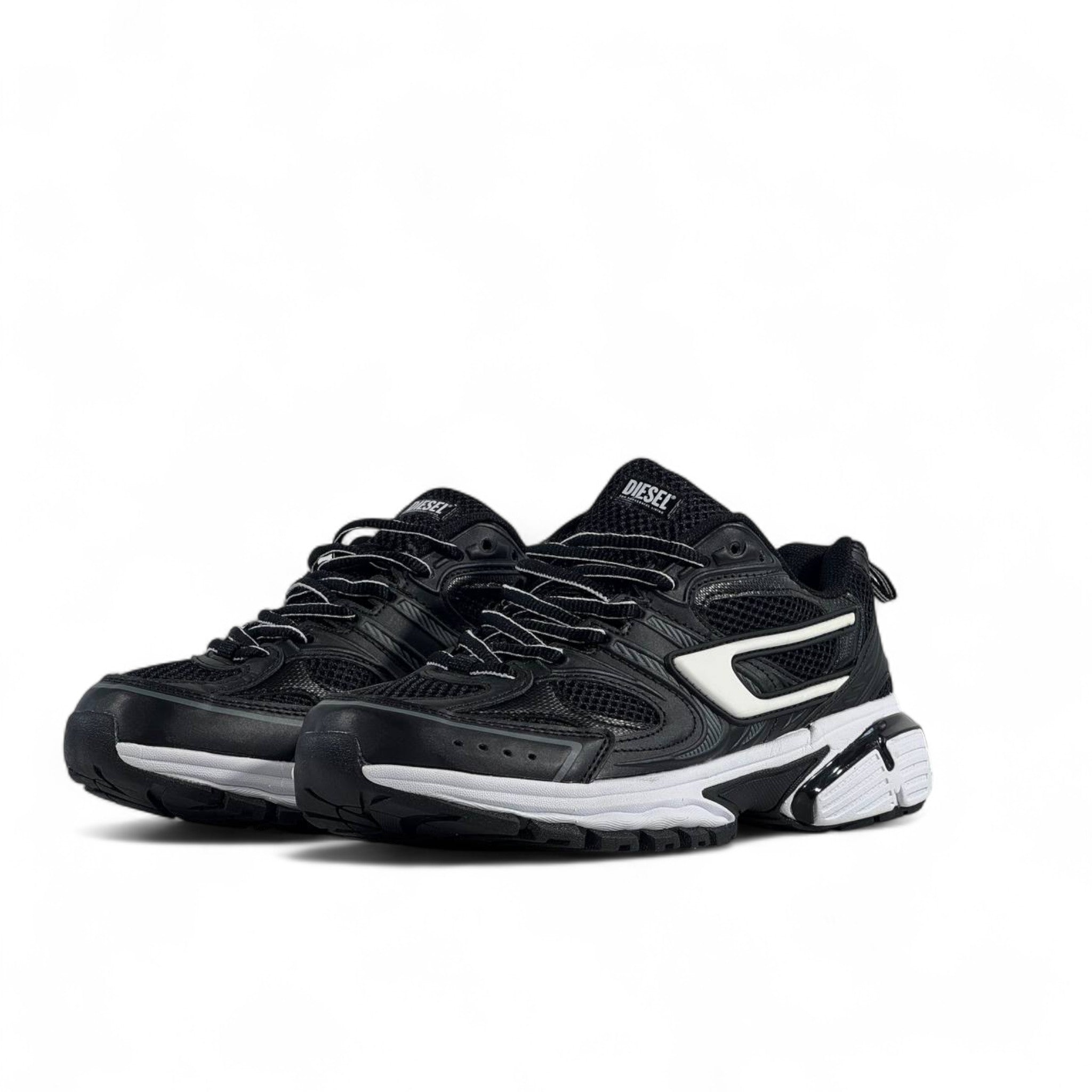 ⚡ Diesel Black Chunky Sneakers – Bold Urban Streetwear