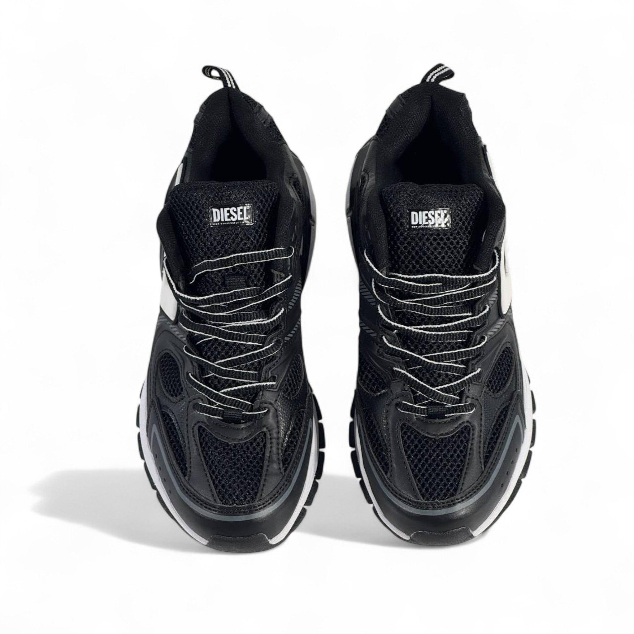 ⚡ Diesel Black Chunky Sneakers – Bold Urban Streetwear