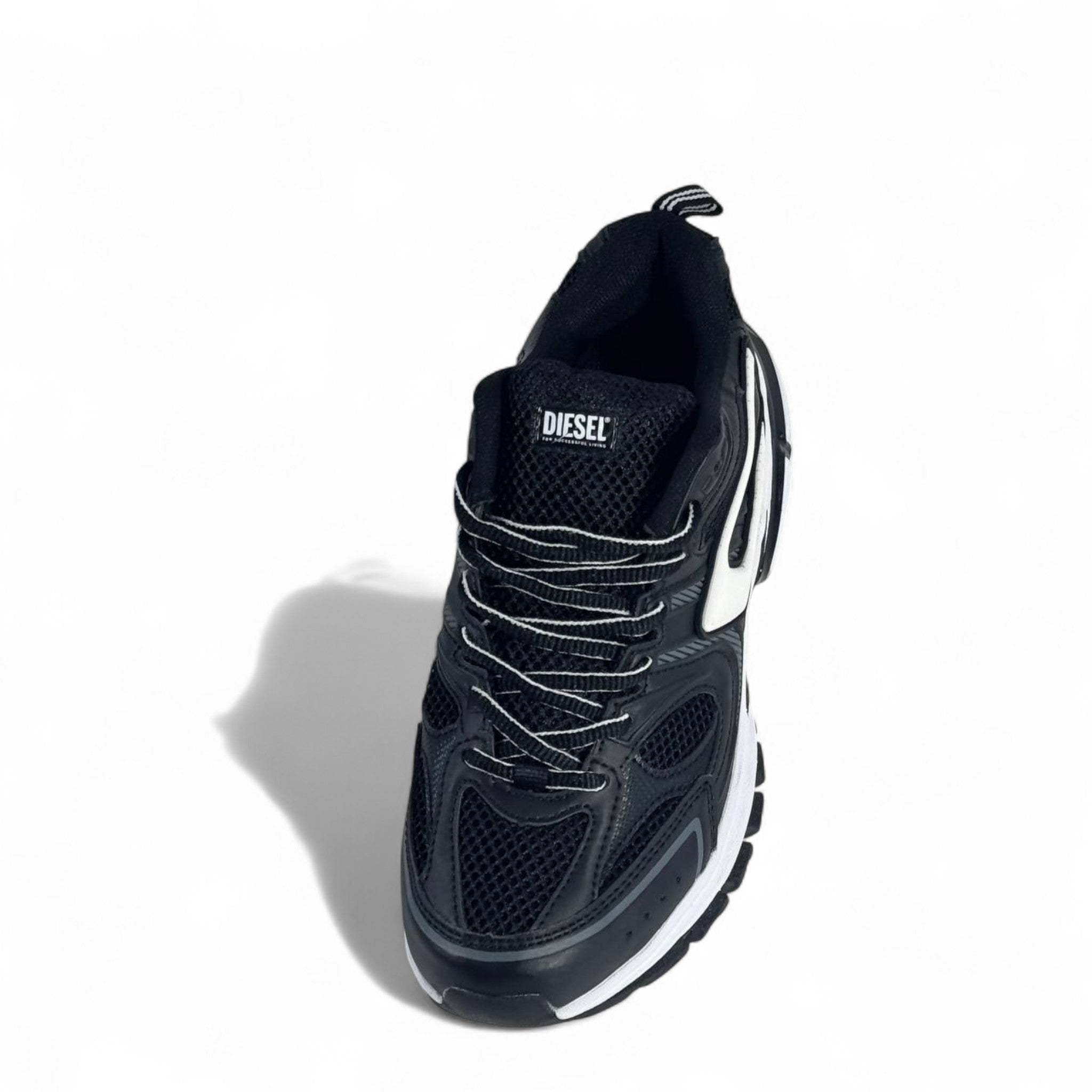⚡ Diesel Black Chunky Sneakers – Bold Urban Streetwear