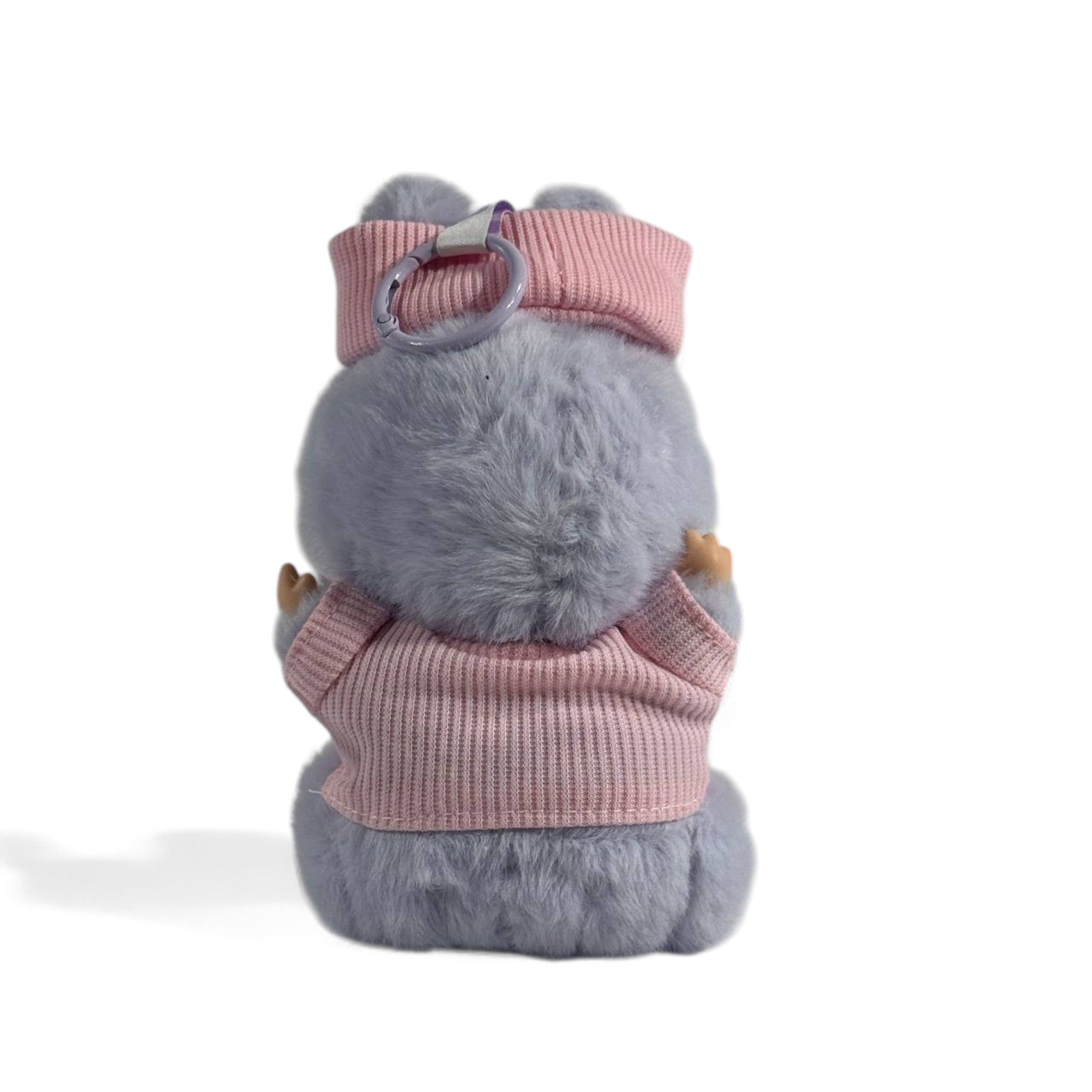 🧸 Labubu Chanel-Inspired keychain – Pink Hoodie Edition