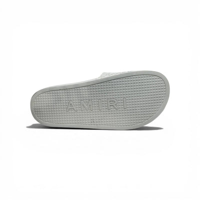 AMIRI Luxury White Slide Sandals – Minimal Designer Comfort & Everyday Style 👟✨