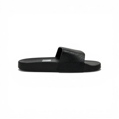 BURBERRY Luxury Black Slide Sandals – Embossed Monogram Comfort & Premium Streetwear 👟✨