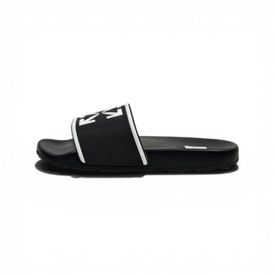 OFF-WHITE Luxury Black Slide  – Iconic Arrow Logo Design & Premium Streetwear 👟✨