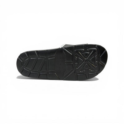 OFF-WHITE Luxury Black Slide  – Iconic Arrow Logo Design & Premium Streetwear 👟✨