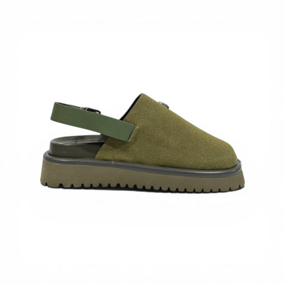 DOLCE & GABBANA Luxury Olive Slingback Clogs – DG Logo Statement & Premium Chunky Sole 👟✨