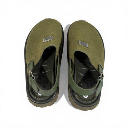 DOLCE & GABBANA Luxury Olive Slingback Clogs – DG Logo Statement & Premium Chunky Sole 👟✨