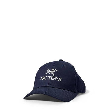 Arc’teryx Navy Logo Cap 🔵 | Technical Outdoor Hat with Embroidered Skeleton