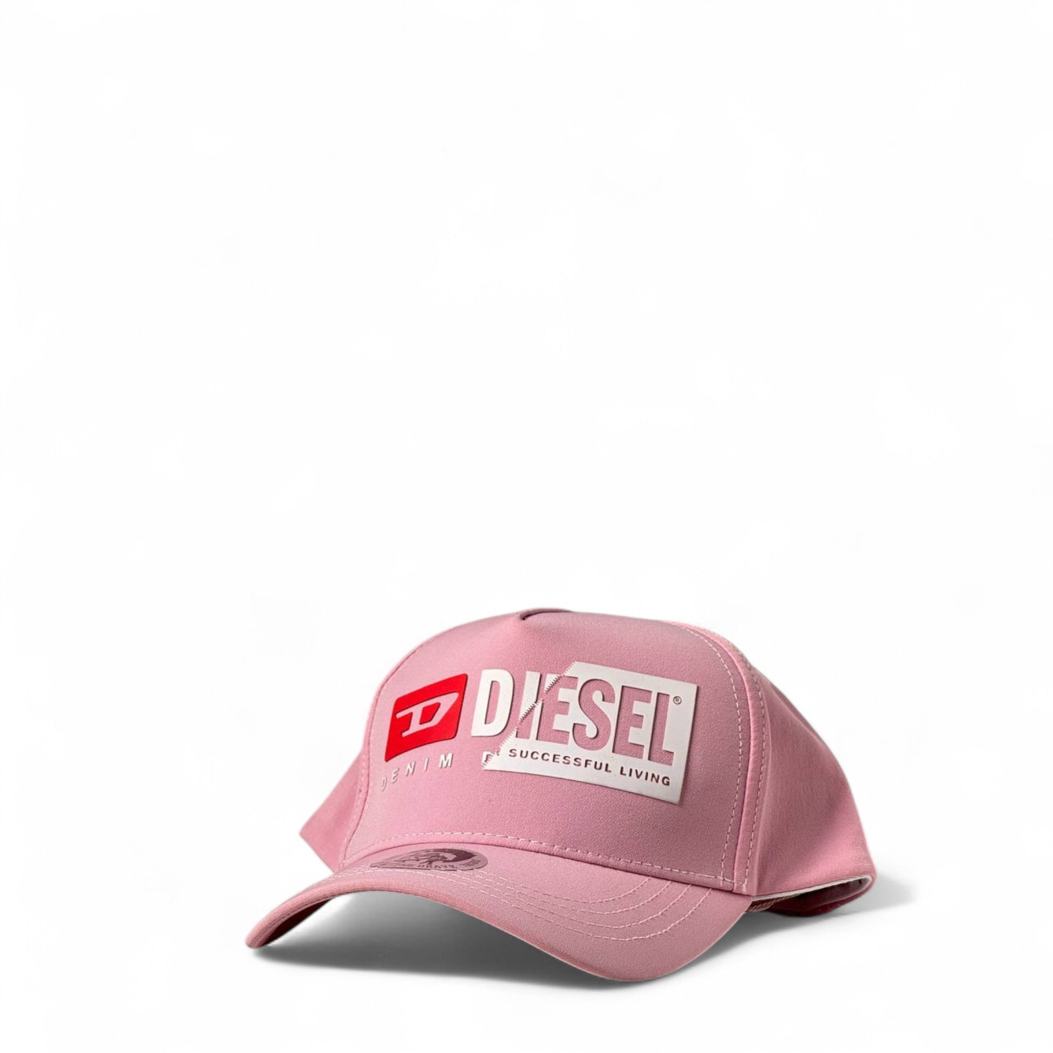 Diesel Pink Logo Cap 💗 | Denim Division Trucker Hat with Bold Branding