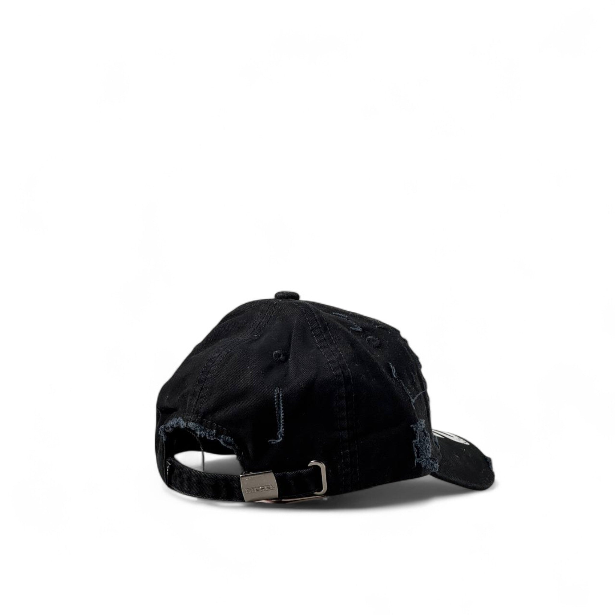 Diesel Black Distressed Cap 🖤 | Bold Streetwear Statement