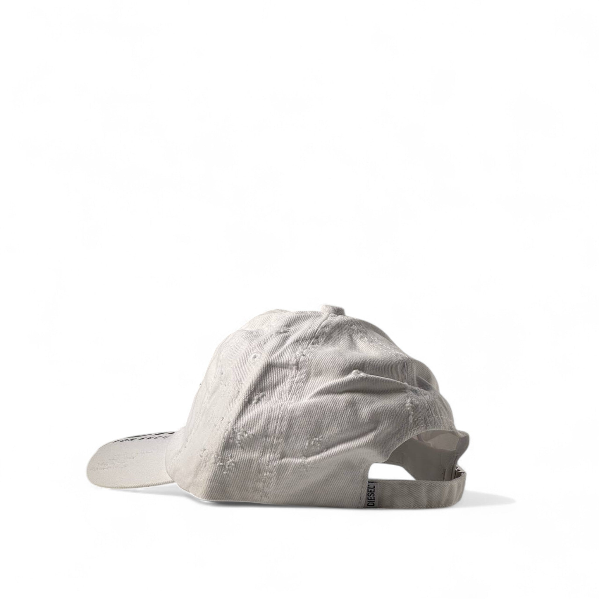 Diesel White Distressed Cap 🤍 | Bold & Minimalist Vibel