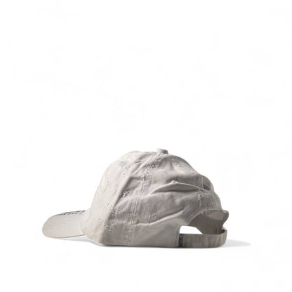 Diesel White Distressed Cap 🤍 | Bold & Minimalist Vibel