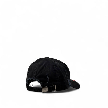 Diesel Distressed Black Cap 🔥 Bold Red Logo | Streetwear Essential