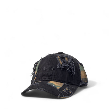 Otto Distressed Camo Patch Cap 🧢 | Urban Streetwear Classic