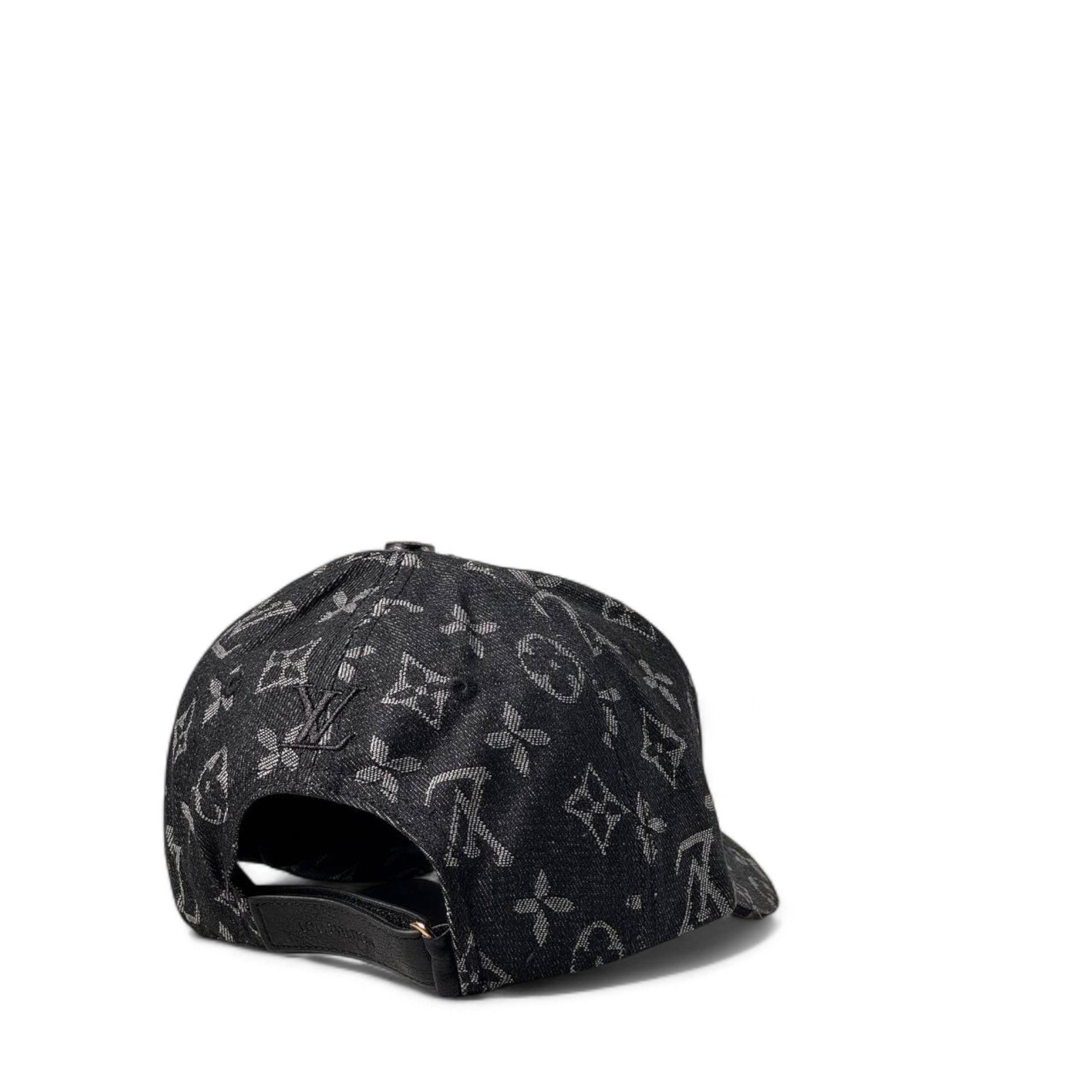 LV Monogram Denim Cap 🖤 | Signature Streetwear Style