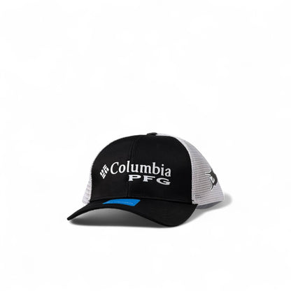 🧢 Columbia PFG Performance Mesh Cap – Black & White Edition