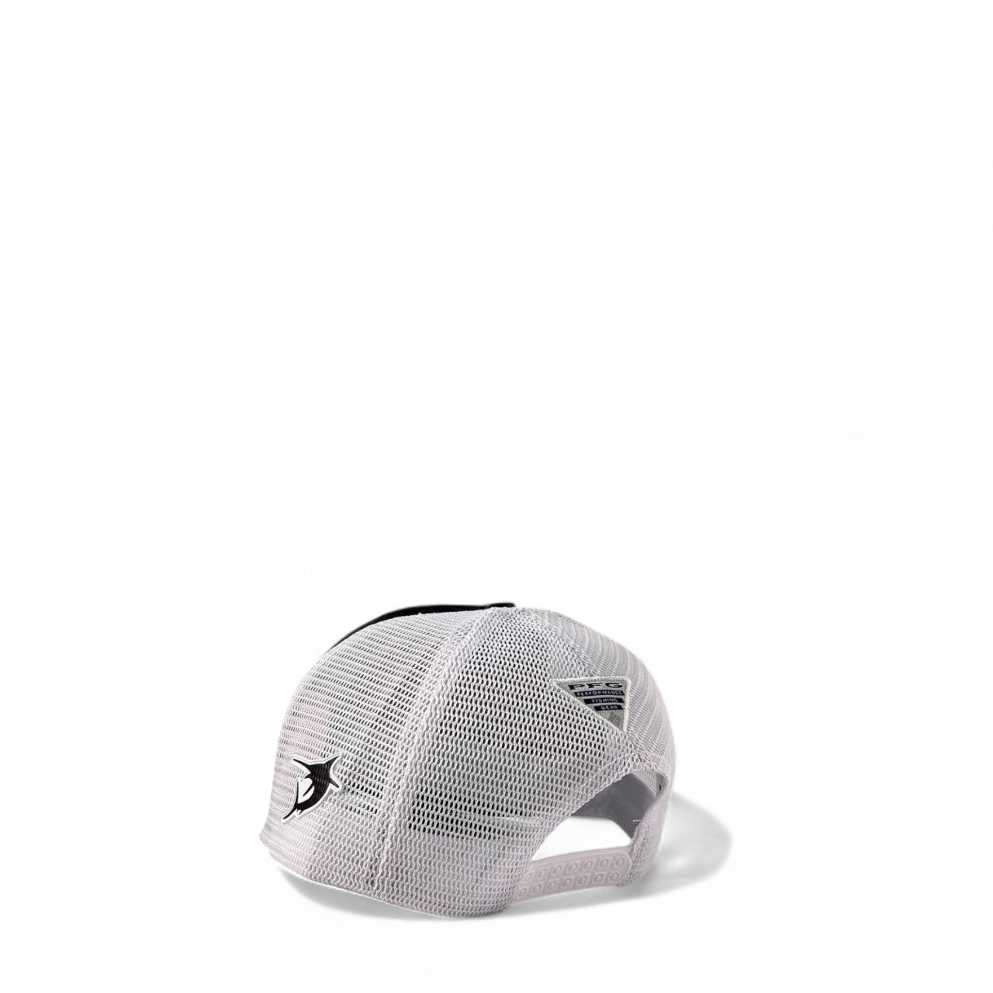 🧢 Columbia PFG Performance Mesh Cap – Black & White Edition