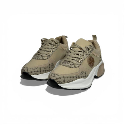 🤍✨ Tory Burch Monogram Chunky Sneakers – Beige Luxury Style ✨🤍