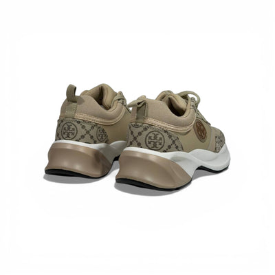 🤍✨ Tory Burch Monogram Chunky Sneakers – Beige Luxury Style ✨🤍