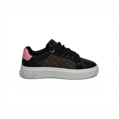 🖤🌸 Louis Vuitton Sakura Low-Top Sneakers – Black & Pink Luxury Edition 🌸🖤