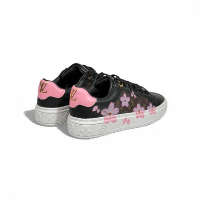 🖤🌸 Louis Vuitton Sakura Low-Top Sneakers – Black & Pink Luxury Edition 🌸🖤