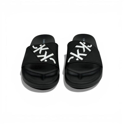 🖤✨ Calvin Klein Jeans Logo Slide Slippers – Black Iconic Style ✨🖤
