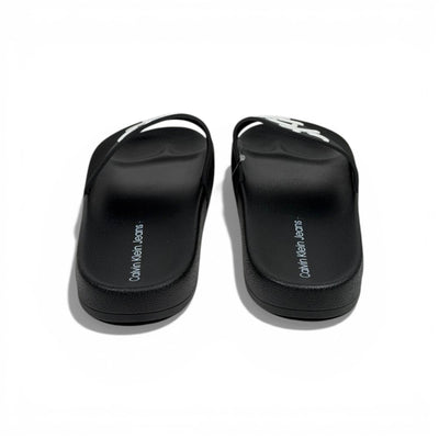 🖤✨ Calvin Klein Jeans Logo Slide Slippers – Black Iconic Style ✨🖤